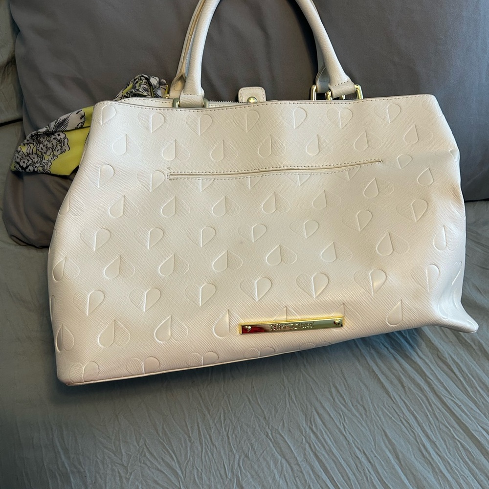 Betsey Johnson Cream Shoulder Bag